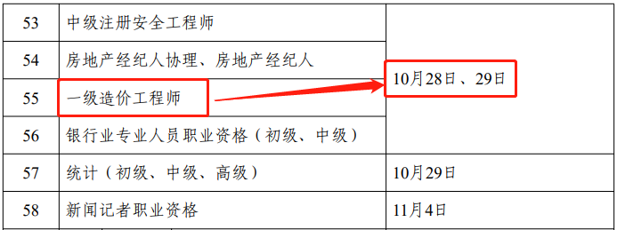 2023年一造考试时间