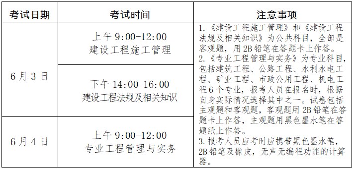 宁夏2023年二级建造师考试时间