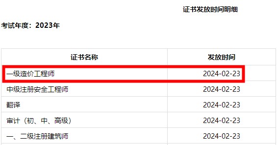一造证书领取时间