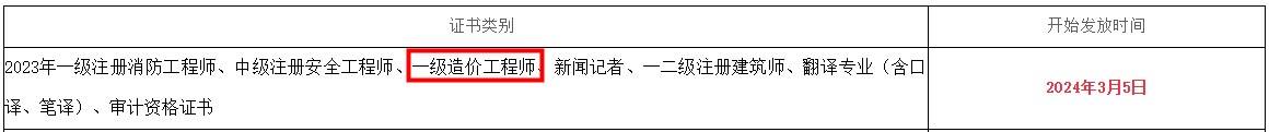 四川绵阳一造证书领取