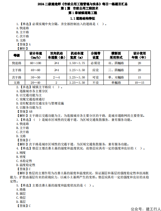 2024年二级建造师 环球章节题 PDF下载