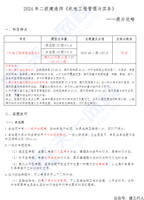 2024二级建造师 提分攻略- PDF下载