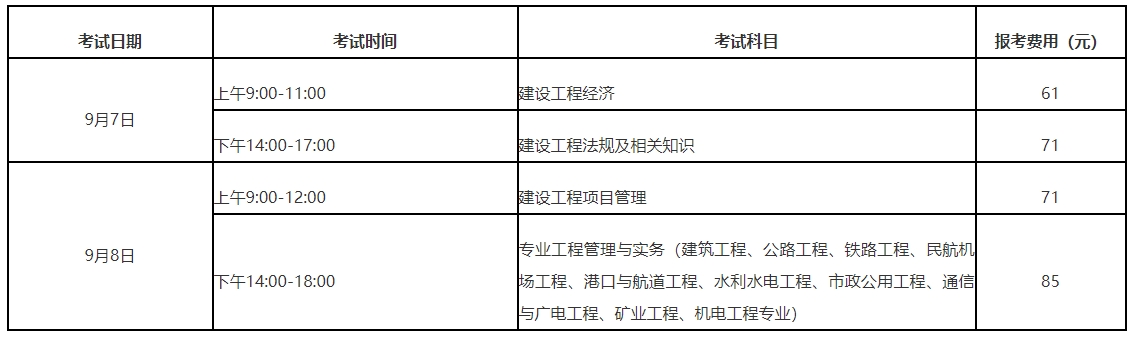 考试时间
