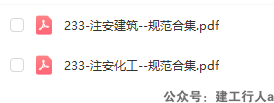 2025安全工程师建筑 化工 涉及规范合计  PDF下载