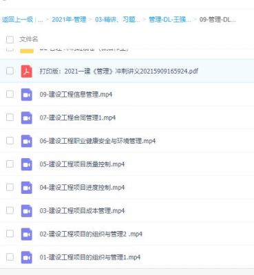 2021年一建项目管理DL冲刺班龙炎飞课件缺08号视频