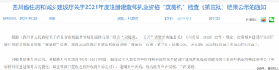 “双随机”检查（第三批）检查结果。
