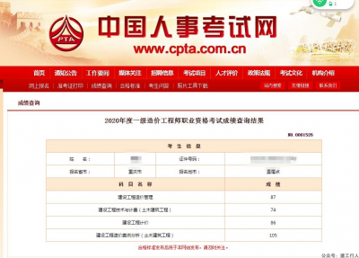 5个月一次过一造4科，案例分析105分