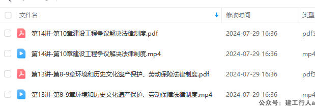 一建-法规-王丽雪-精题必练-缺少视频和讲义第13讲-第8章、第14讲-第9章、第15讲-第10章