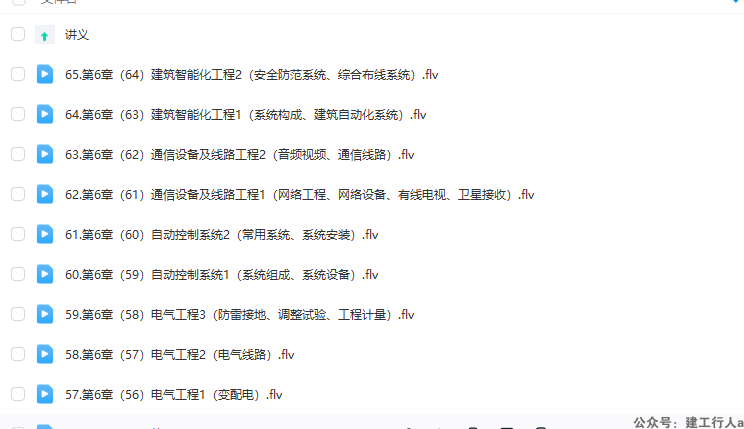 一造-安装计量-精讲班-杨海军-从35讲开始-视频和讲义缺失